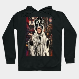 Cyberpunk Aleister Crowley The Great Beast of Thelema painted in a Surrealist and Impressionist style Hoodie